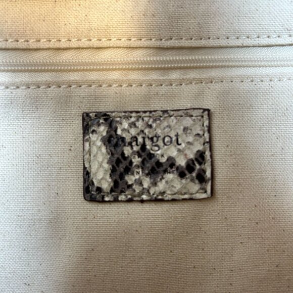 Margot Snakeskin Pattern Shoulder Bag With Adjustable Strap - Picture 8 of 10